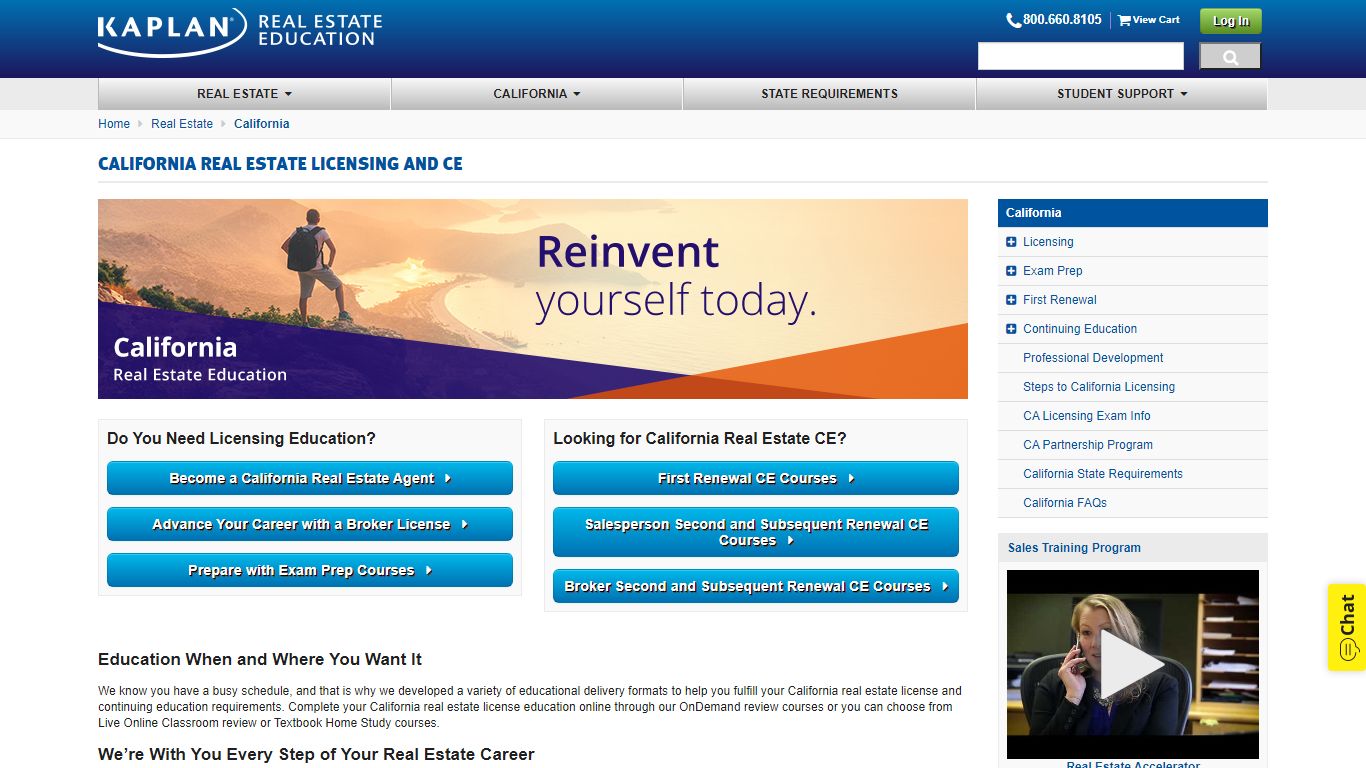 California Online Real Estate License Courses - Kaplan Real Estate - value